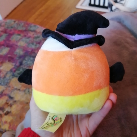 NWT Rare 2020 Casey the Candycorn witch bat squishmallow plush - Picture 2 of 7